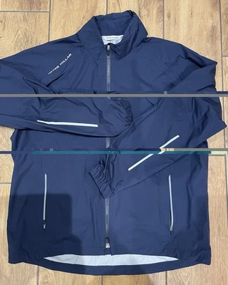 Peter Millar Waterproof Jacket Navy XL - Image 1 of 4