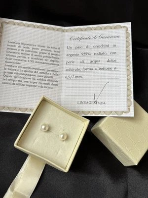 Orecchini in argento con perle Di Acqua Dolce Coltivate ￼ - Immagine 1 di 4