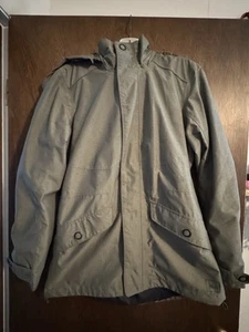 REI Rainier Jacket Mens Medium Full Zip Outdoors Rain Coat - Picture 1 of 5