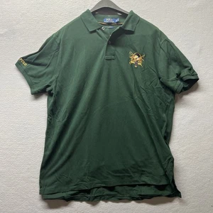 Polo Ralph Lauren Men's XL Green "Racing Derby" Shirt Custom Fit Embroidered - Picture 1 of 10