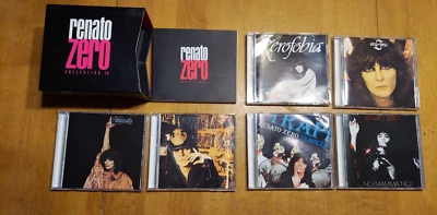 Renato Zero 6 CD Collection '70 + Lyrics Book Italian Singer Zerofobia READ - Immagine 1 di 4