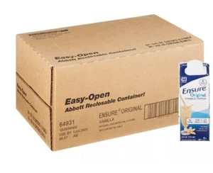 Ensure Abbott Original THERAPEUTIC NUTRITION Vanilla Shake Case of 24 x 8 fl.oz. - Picture 1 of 4