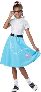 50's Poodle Skirt Retro Sock Hop Fancy Dress Up Halloween Child Costume 2 COLORS - Picture 1 of 6
