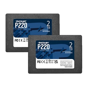Patriot P220 2 To 2,5" SATA3 6 Go/s 550 Mo/s SSD interne ordinateur portable/PC/MAC PACK DE 2 VRAC - Photo 1/5