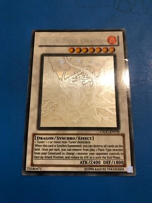 YUGIOH Ghost Rare Black Rose Dragon CSOC-EN039 PLAYED - Image 1 of 4