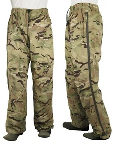 British Army Waterproof Trousers Lightweight MVP Goretex MTP Camouflage Surplus - Picture 1 of 2