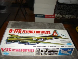 Guillow's Balsa kit #2002 B-17G Flying Fortress box opened 1/28 Never out of box - Picture 1 of 11