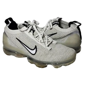 Nike Vapormax Flyknit White Men's  Boys Kids Unisex Sneakers DB1550-100 Size 7Y - Picture 1 of 14