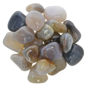 Piedras caídas de ágata gris de 1/2 lb - Grado 2 - Grande - 1,25" a 1,75" promedio - Imagen 1 de 3