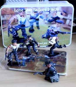 Lone star vintage sailors x 4 .1960s +12 piece new jigsaw display tin set 2 - Picture 1 of 4