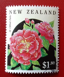 NEW ZEALAND 1992 $1.80 Parks Camelia Mi 1241 Scott 1115 Yt 1185 Superb 4445 - Picture 1 of 2