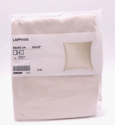 New Ikea Lappvide Pillow Cover 20"x20" Light Beige Champagne Silky - Image 1 of 4