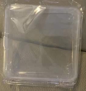 8 Pack 3.5x3.5x1.0" Clear Plastic Box Container Clear Storage Organizer - Picture 1 of 4
