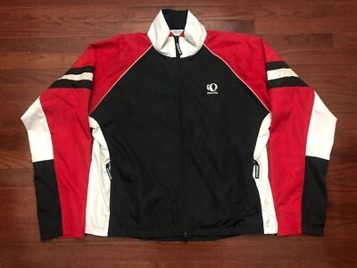 PEARL IZUMI WINDBREAKER JACKET MENS XL RED BLACK WHITE ZEPHRR CYCLING BICYCLE v - Image 1 of 4