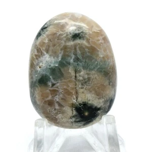 33mm Ocean Jasper w/ Quartz Cabochon Orbicular Orbs Gemstone Crystal Madagascar - Picture 1 of 5