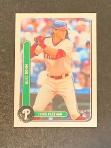2021 Topps Brooklyn Collection Alec Bohm Philadelphia Phillies RC Base #40 - Picture 1 of 2