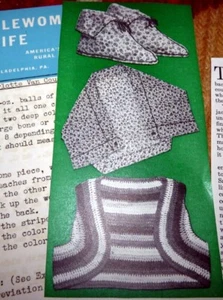 *Vtg 1930s Women’s Crochet BOLERO SEWING Bedjacket Slippers Pattern Mail Order - Picture 1 of 1