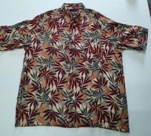 CRAZY HORSE - A Claiborne Company TROPICAL Men’s Shirt Short Sleeve No tag - Picture 1 of 10