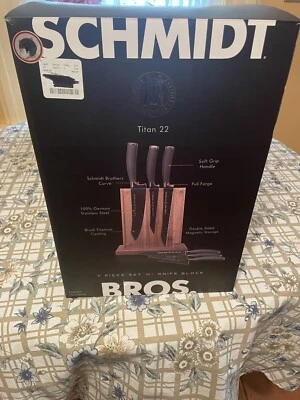 Schmidt Brothers Cutlery 22-Series 7-Piece Magnetic Knife Block Set - Image 1 of 4