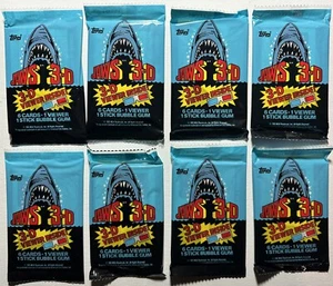 1983 Topps Jaws 3-D (Film) Sealed Trading Card Pack - Bild 1 von 4