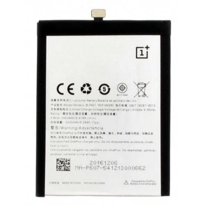 Oneplus Batteria originale BLP607 per ONEPLUS X 2525mAh Pila Ricambio Nuova Bulk - Immagine 1 di 4