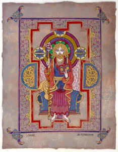 CELTIC IRISH FANTASY ART PRINT St. Finnian 8x11 By Jim FitzPatrick  - Picture 1 of 3