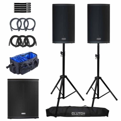 Par de altavoces alimentados FBT X-LITE 112A 12" Bluetooth DJ PA con subwoofer compacto de 15"... Foto 1 de 4