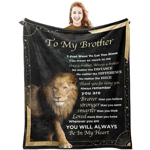 Gifts for Brother Blanket Gifts from Sister to Brother Birthday Gifts for Men... - Picture 1 of 7