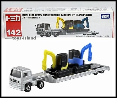 TOMICA 142 ISUZU GIGA HEAVY CONSTRUCTION MACHINERY TRANSPORTER TOMY 2023 MAR NEW - Image 1 of 4