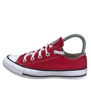 Converse All Star Chuck Taylor Red Fabric Trainer Sneaker Women UK 4 Eur 36.5 - Picture 1 of 14
