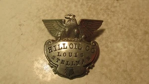 Antique Hill Oil Co. Cap Badge Louis Stellman - Picture 1 of 2