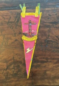 Yoho & Co. Vancouver Canada Pink Totem Pole Travel Pennant Flag 🩷 - Picture 1 of 6