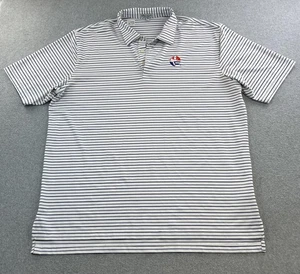 Peter Millar Summer Comfort Polo Shirt Mens 2XL White Blue Striped Golf Logo - Bild 1 von 11