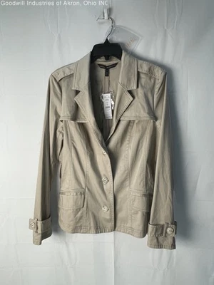 Gabardina informal para mujer White House Black Market Biscotti nueva con etiquetas, talla 12 Foto 1 de 3