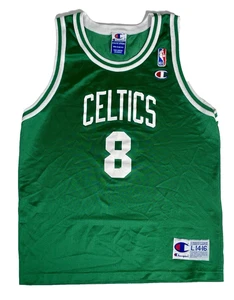 Vintage Champion Boston Celtics Antoine Walker #8 NBA Jersey Youth L 14-16 - Picture 1 of 5