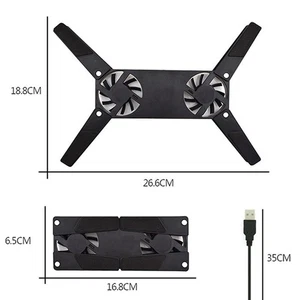Foldable USB Cooling Fan Mini Octopus Notebook Cooling Pad For 7"-15" Laptop Hw - Photo 1/9