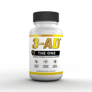 3-AD® 25mg Muscle Support Supplement - 60 capsules - Patented Formula - Picture 1 of 2