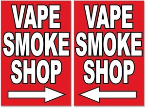 VAPE SMOKE SHOP Replacement Stickers A-Frame 24x36 Signicade Sign (2pc) - Picture 1 of 2