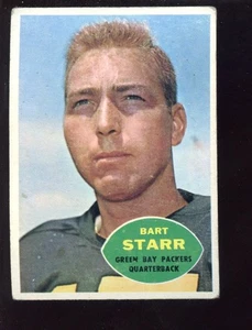 1960 Topps Football Card #51 Bart Starr Green Bay Packers - Picture 1 of 2