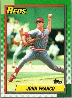 1990 Topps John Franco #120 Cincinnati Reds Foto 1 de 2