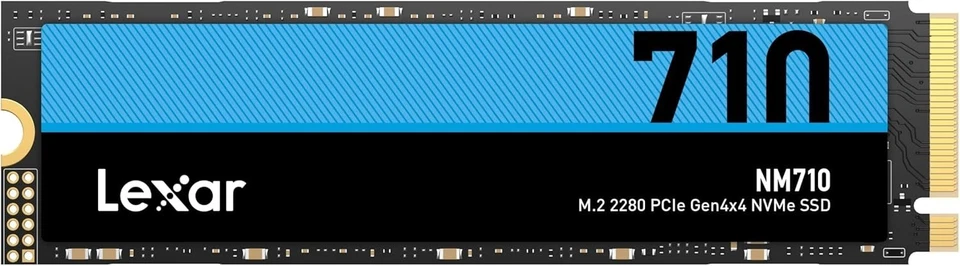 Lexar NM710 SSD 1TB, M.2 2280 PCIe Gen4x4 NVMe SSD Interno, Fino a 5000MB/s