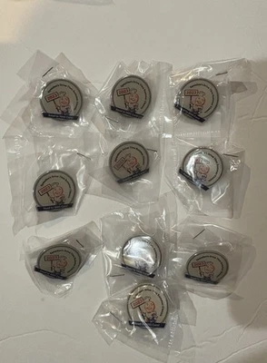 McDonald's  Speedy character Drive Thru 1000 Employee Award Pin 2023. 10 pack  - Image 1 of 3