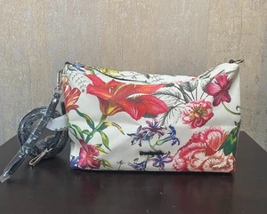 Desigual Schultertasche Creme/Tropisches Blumenmuster Neu - Bild 1 von 5