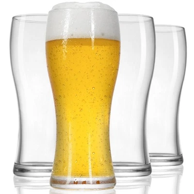 Juego de 4 vasos de cerveza DORELINA, 17 OZ vasos de pinta vasos Pilsner para padre... Foto 1 de 4