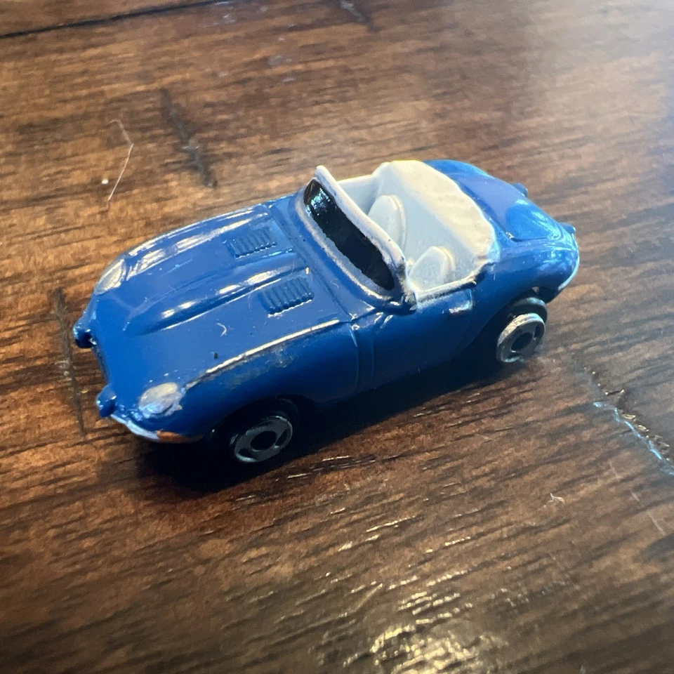 Micro Machines Jaguar E Type Convertible Blue Galoob 1987 Vintage - Image 1 of 3