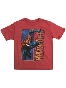 Marvel Boys Red Short Sleeve Spider-Man T-Shirt Spider Man Tee Shirt 4 - Picture 1 of 1
