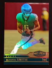 2023 Panini Plates Patches Gold /35 #125 DeVonta Smith - Eagles
