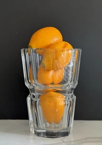 "Jarrón clásico de baccarat octogonal 'edith' pesado cristal de plomo transparente soplado a mano 7""" - Imagen 1 de 8