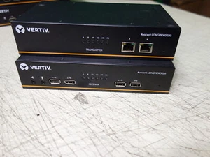 VERTIV LONGVIEW 5020 DUAL DP 4K RECIEVER/TRANSMITTER LV5020P NO POWER CABLES - Picture 1 of 5