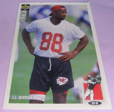 1994 Collector's Choice Football #337 J.J. Birden Kansas City Chiefs - Image 1 of 2